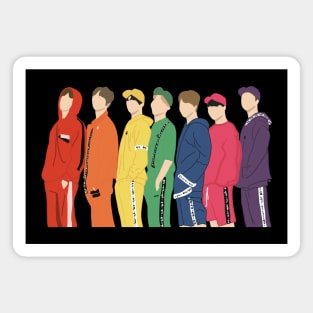 BTS muster rainbow photoshoshoot Magnet